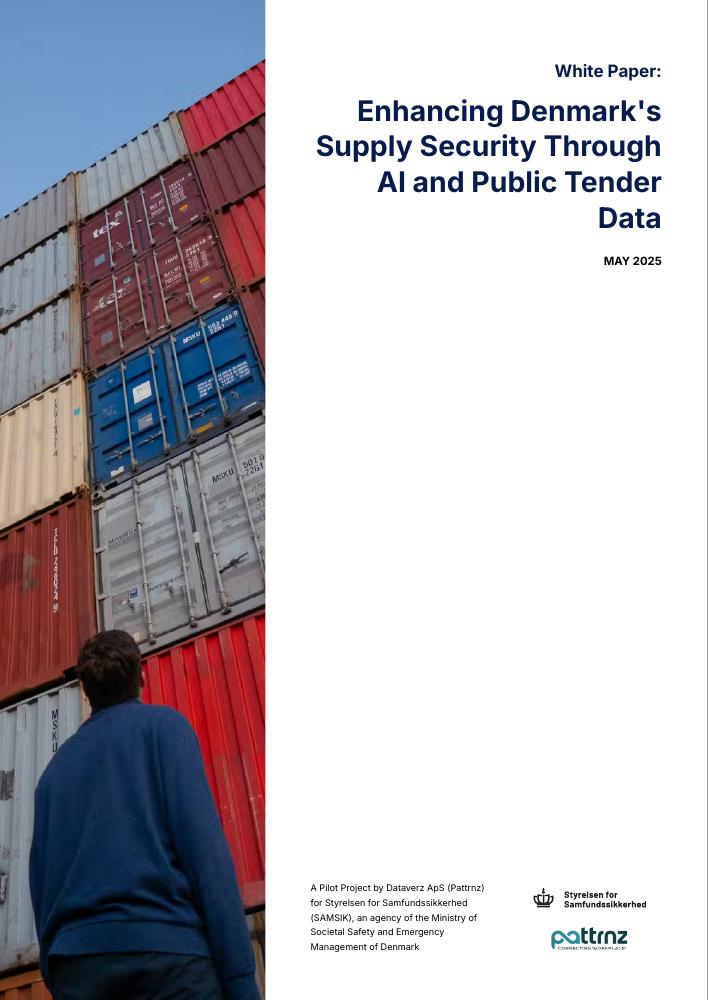 First page: Enhancing Denmark’s Supply Security Through AI and Public Tender Data